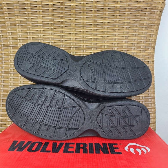 Wolverine Shoes Loafers Slip-On Brown Leather Steel Toe Men's Size 11 - Picture 5 of 12